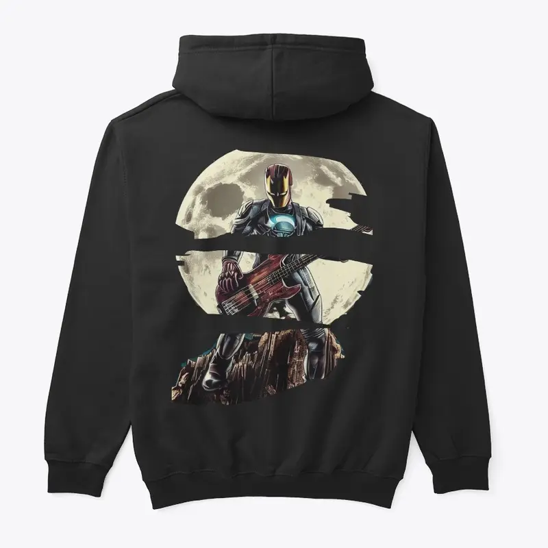 Iron Bassist Man on Hoodie