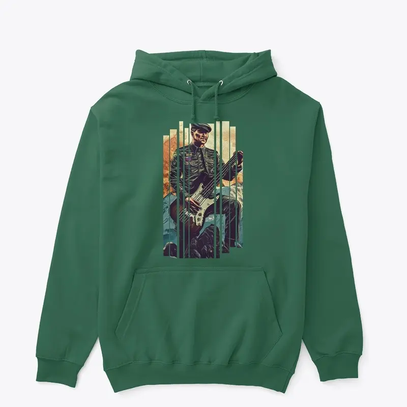 Soldier Bassist on Hoodie